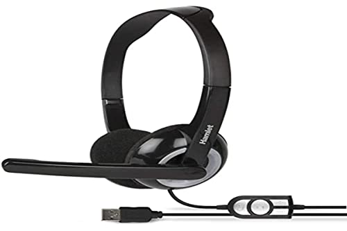 Hamlet Stereo-Headset mit Anschluss USB-Mikrofon für PC-Informatik Hamlet Stereo-Headset mit Anschluss USB-Mikrofon für PC-Informatik von Hamlet