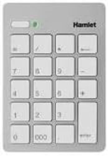 Hamlet XKPADUSV Numerische Tastatur USB Silver Weiß von Hamlet