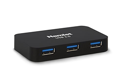 Hamlet xhub430bkpw Hub USB 3.0 4 Ports 5 GBBs mit USB 3.0 Kabel und Stromversorgung 5 V 2 A Hamlet xhub430bkpw Hub USB 3.0 4 Ports 5 GBBs mit USB 3.0 Kabel und Stromversorgung 5 V 2 A von Hamlet