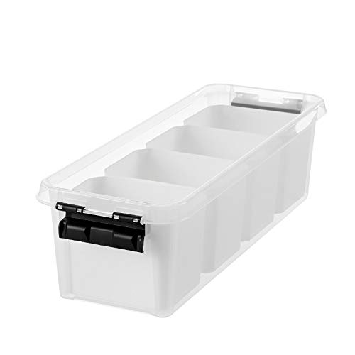 Hammarplast 4 x SmartStore Classic 4-3,5 Liter - mit 4 Einsätzen - 380 x 140 x 110mm von Hammarplast