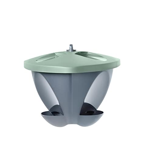 Hammerplast Vogelfutterhaus Space, 4 Liter grün-anthrazitfarben von Hammarplast