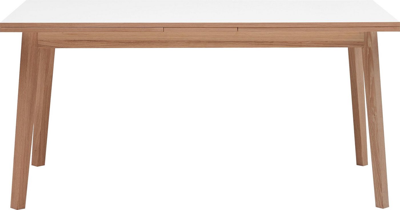 Hammel Furniture Esstisch Basic by Hammel Single, 120(220)x80 cm, Tischplatte aus Melamin und Gestell in Massivholz von Hammel Furniture