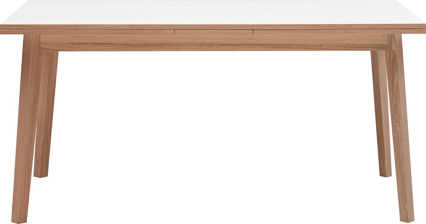 Hammel Furniture Esstisch Basic by Hammel Single, 180(280)x80 cm, Tischplatte aus Melamin und Gestell in Massivholz von Hammel Furniture