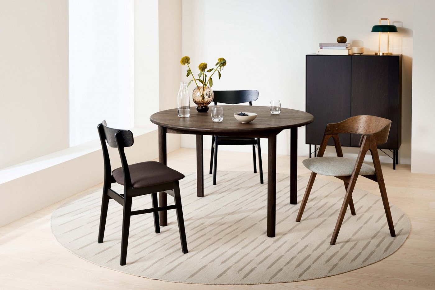 Hammel Furniture Esstisch Findahl by Hammel Nohr, Ø120 cm, aus massiven Eichenholz, mit Verlängerungsfunktion von Hammel Furniture