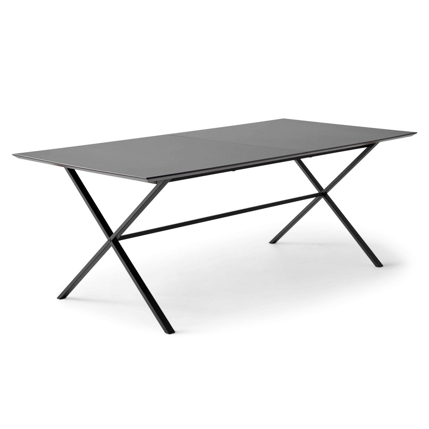 Hammel Furniture Esstisch Meza Designtisch mit Auszugsfunktion und 2 Einlegeplatten, MDF-Tischplatte, gekreuztes Metallgestell, in zwei Breiten von Hammel Furniture