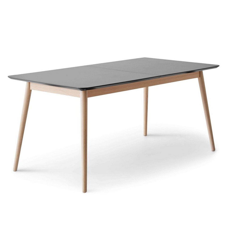 Hammel Furniture Esstisch Meza Designtisch mit Auszugsfunktion und 2 Einlegeplatten, abgerundete Tischplatte MDF, Massivholzgestell, in zwei Breiten von Hammel Furniture