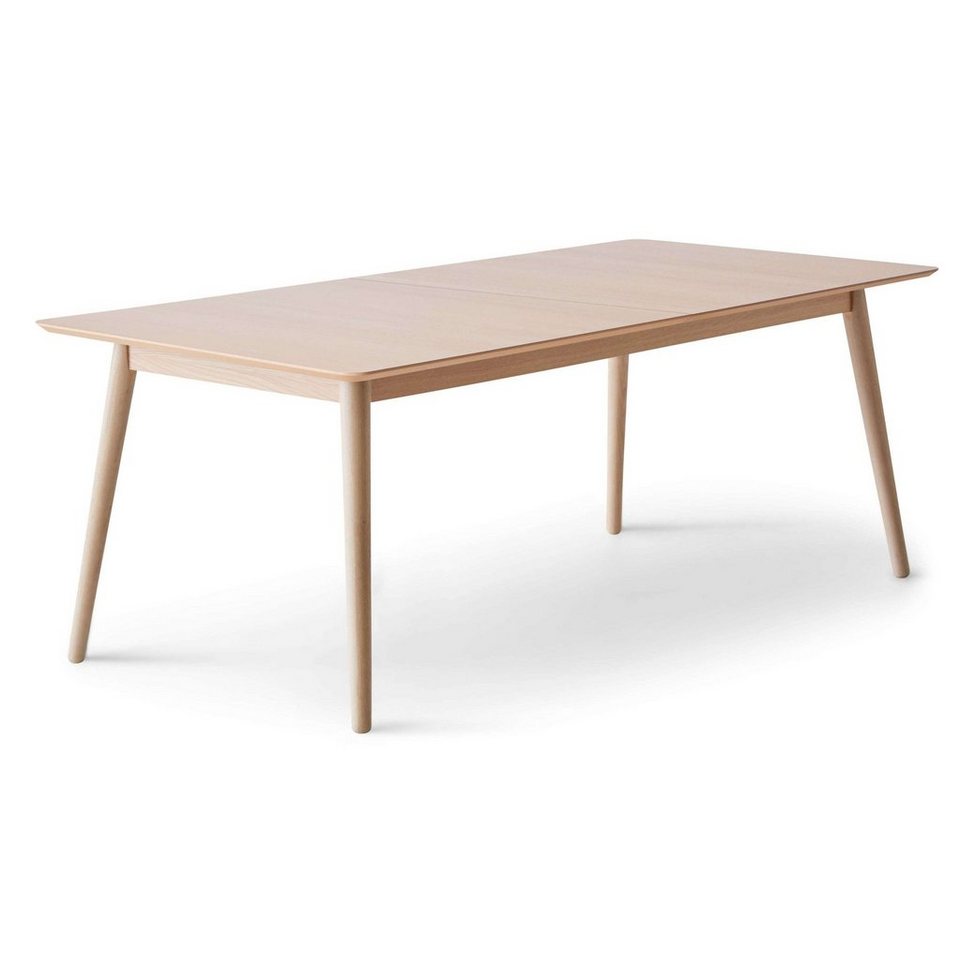 Hammel Furniture Esstisch Meza Designtisch mit Auszugsfunktion und 2 Einlegeplatten, abgerundete Tischplatte MDF, Massivholzgestell, in zwei Breiten von Hammel Furniture