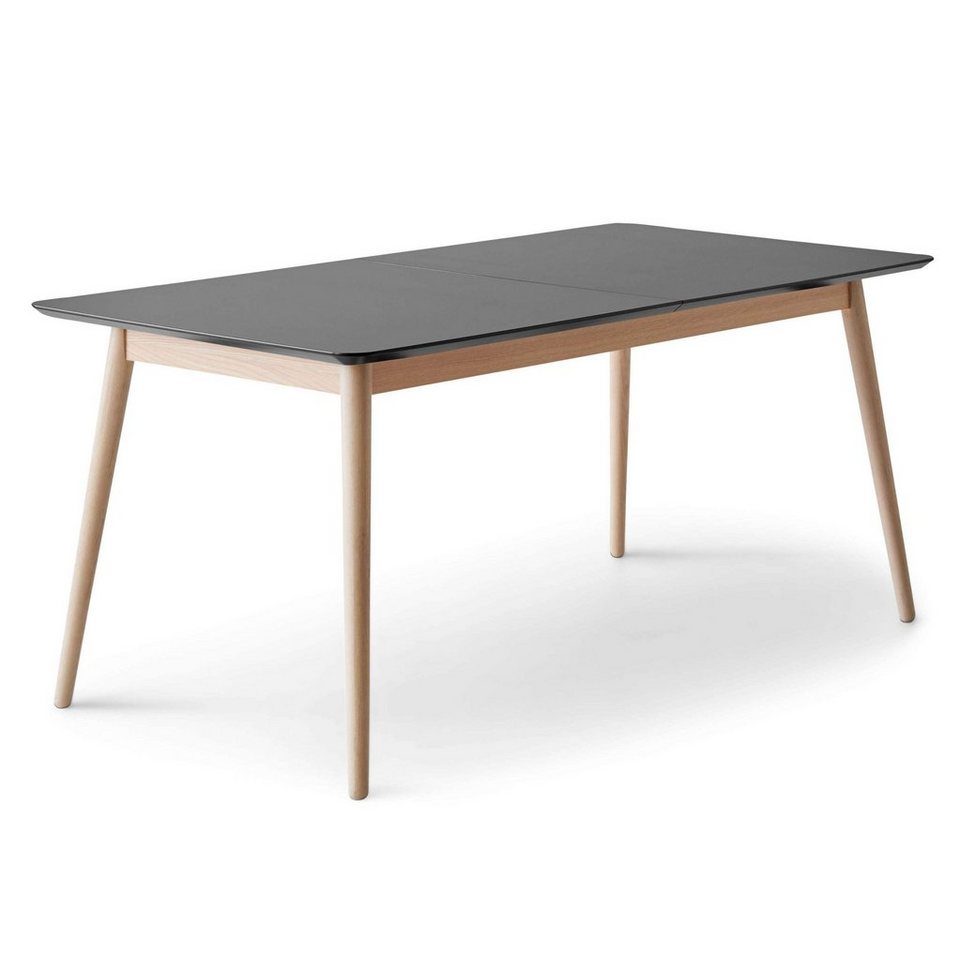 Hammel Furniture Esstisch Meza Designtisch mit Auszugsfunktion und 2 Einlegeplatten, abgerundete Tischplatte MDF, Massivholzgestell, in zwei Breiten von Hammel Furniture