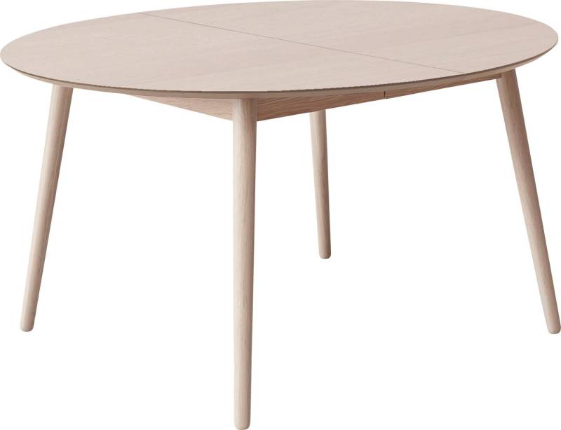 Hammel Furniture Esstisch Meza by Hammel, Ø135(231) cm, runde Tischplatte aus MDF/Laminat, Massivholzgestell von Hammel Furniture