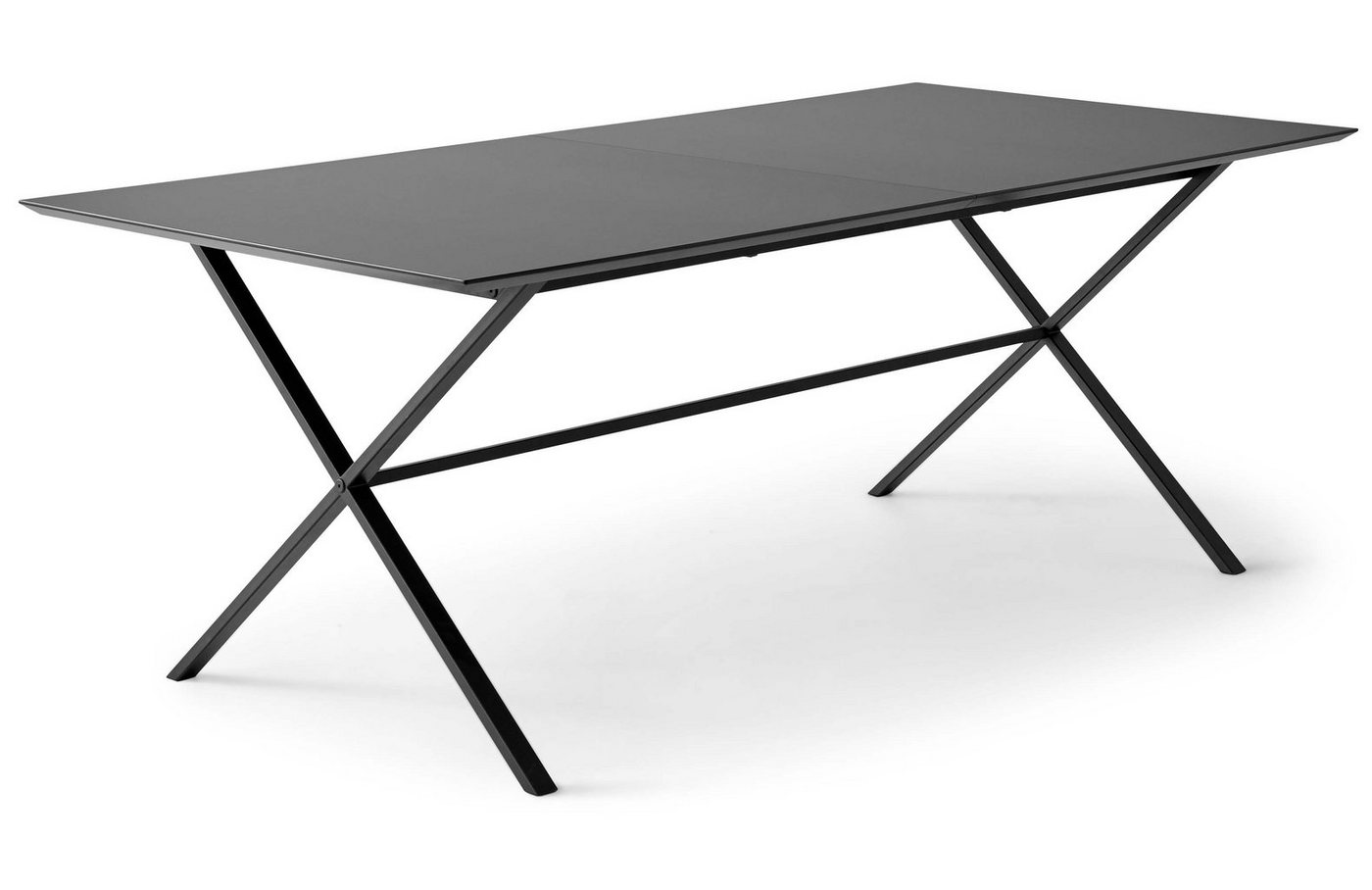 Hammel Furniture Esstisch Meza by Hammel, rechteckige Tischplatte MDF, gekreuztes Metallgestell von Hammel Furniture