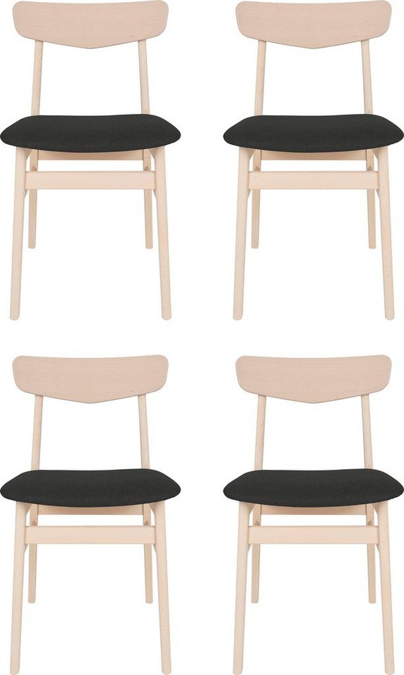 Hammel Furniture Esszimmerstuhl Findahl by Hammel Mosbøl (4 St), (Set, 2/4 Stk), Massivholz, gepolsterte Sitzfläche, versch. Farben von Hammel Furniture