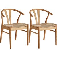 Hammel Furniture Holzstuhl "Findahl by Hammel City", 2er Set, Massivholz, mit Flechtsitz von Hammel Furniture