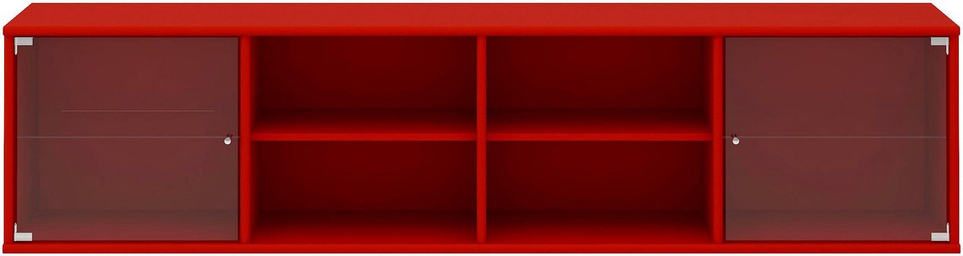 Hammel Furniture Regal Mistral, Hochwertig Lowboard, hängend/stehend montierbar, mit zwei Glastüren, B: 177 cm, lowboard, anpassungsbar Designmöbel von Hammel Furniture