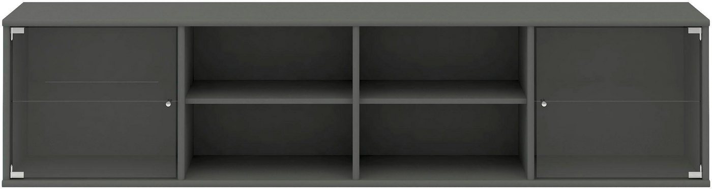 Hammel Furniture Regal Mistral, Hochwertig Lowboard, hängend/stehend montierbar, mit zwei Glastüren, B: 177 cm, lowboard, anpassungsbar Designmöbel von Hammel Furniture