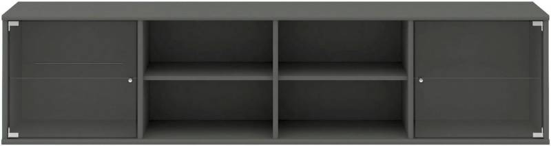 Hammel Furniture Regal Mistral, Hochwertig Lowboard, hängend/stehend montierbar, mit zwei Glastüren, B: 177 cm, lowboard, anpassungsbar Designmöbel von Hammel Furniture