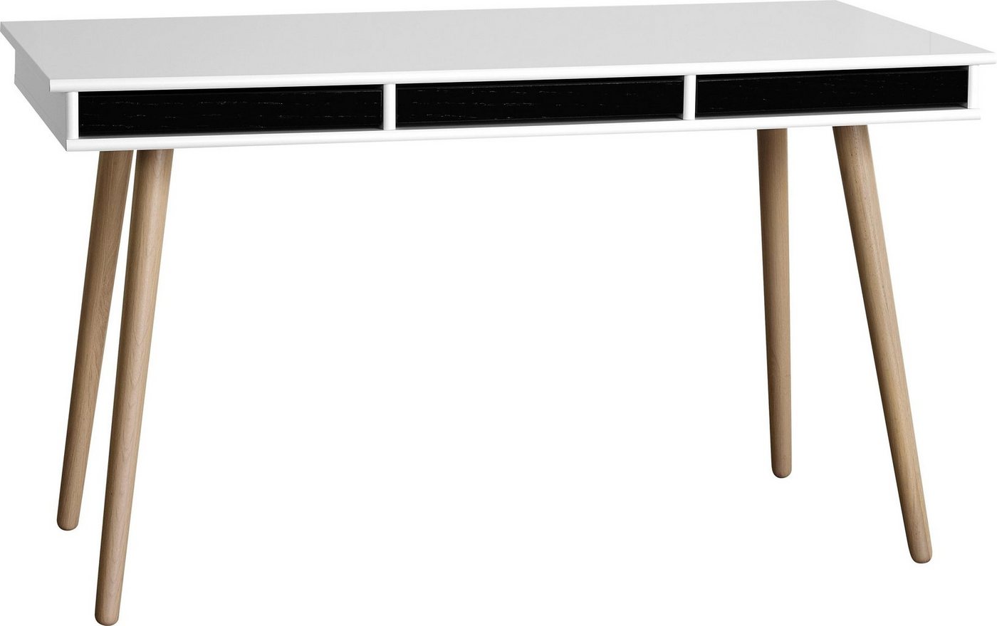 Hammel Furniture Schreibtisch Mistral Bürotisch, Arbeitstisch, Tisch, Computertisch, Holzbeinen, B: 137,4 cm, Designmöbel von Hammel Furniture