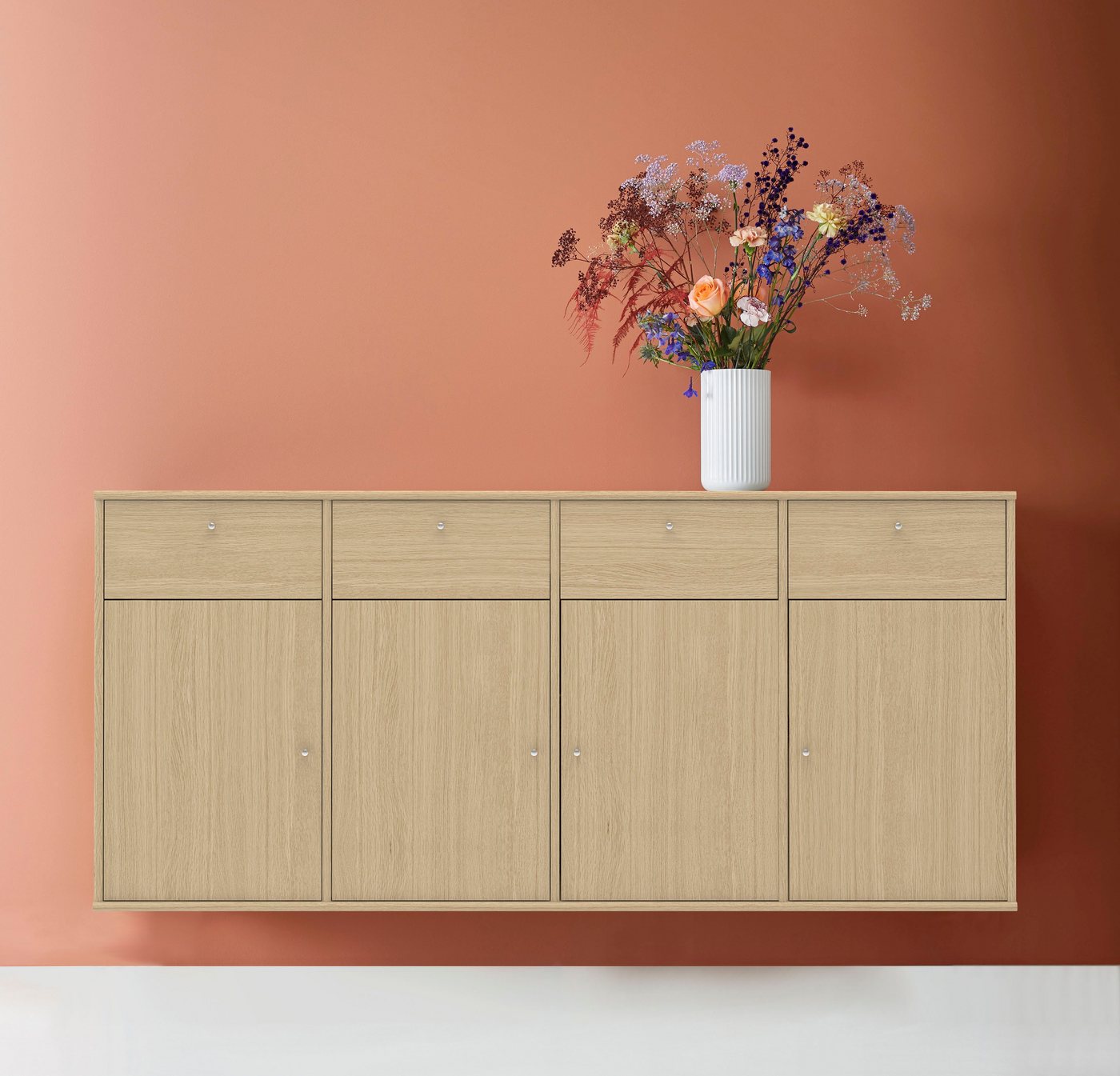 Hammel Furniture Sideboard Mistral, Hochwertig Schrank, hängend/stehend montierbar, mit Türen und Schubladen, B: 177 cm, anpassungsbar Designmöbel von Hammel Furniture