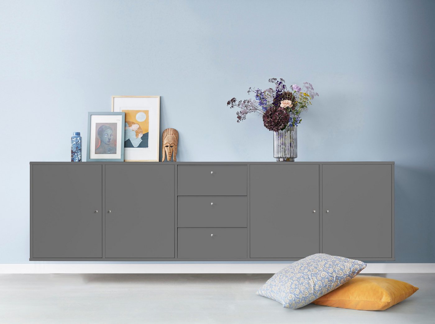 Hammel Furniture Sideboard Mistral, Hochwertig Schrank, hängend/stehend montierbar, mit Türen und Schubladen, B: 220 cm, anpassungsbar Designmöbel von Hammel Furniture