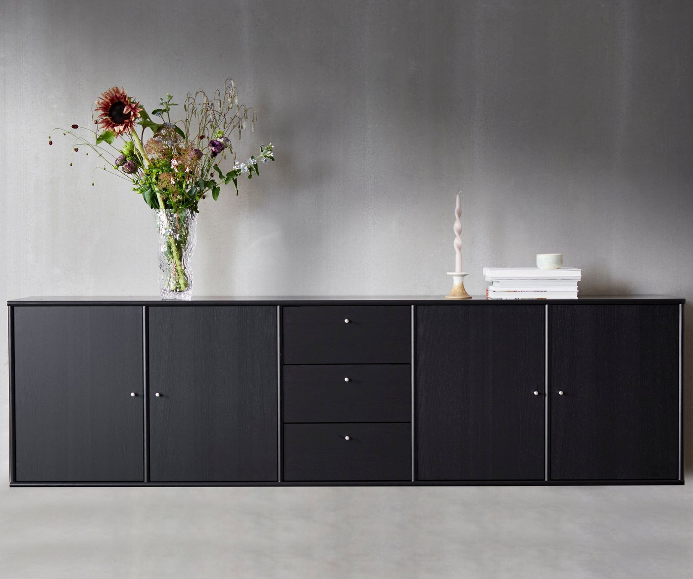 Hammel Furniture Sideboard Mistral, Hochwertig Schrank, hängend/stehend montierbar, mit Türen und Schubladen, B: 220 cm, anpassungsbar Designmöbel von Hammel Furniture