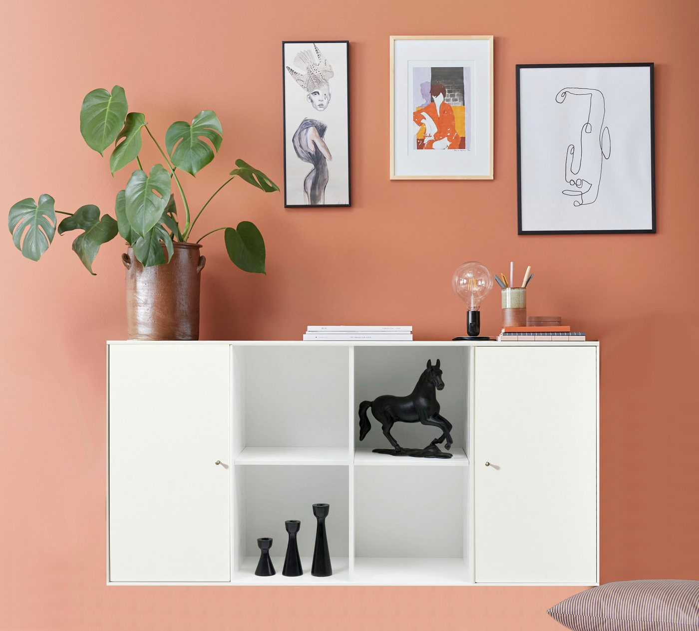 Hammel Furniture Sideboard Mistral Kubus, mit Türen, Wandmontage/stehend, Breite: 136 cm von Hammel Furniture