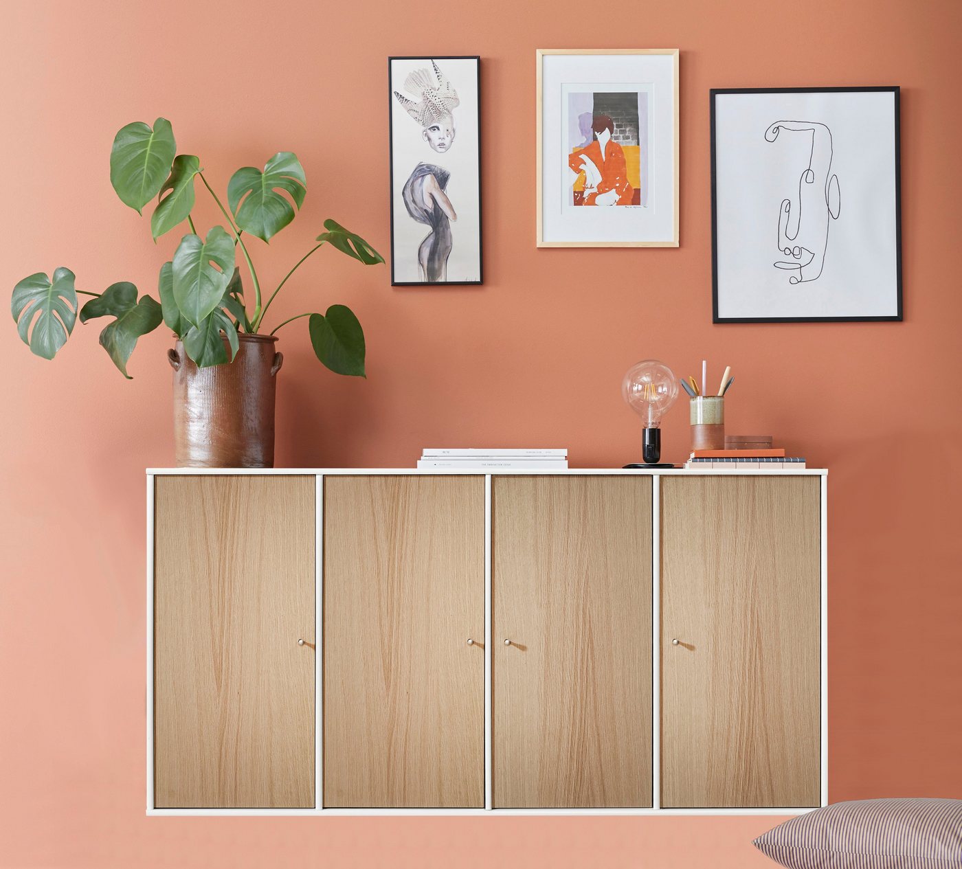 Hammel Furniture Sideboard Mistral Kubus, mit vier Türen, Wandmontage/stehend, Breite: 136 cm von Hammel Furniture