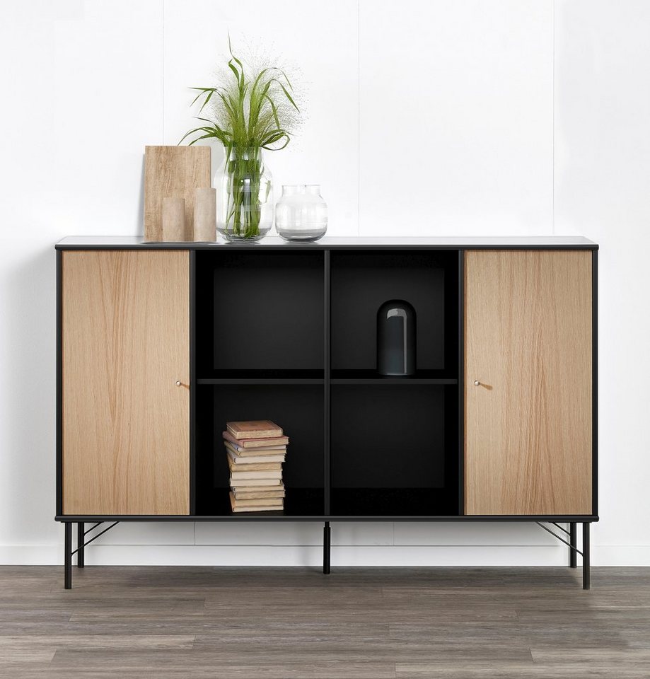 Hammel Furniture Sideboard Mistral Kubus, mit zwei Türen und Metall Füße, Breite: 136 cm von Hammel Furniture