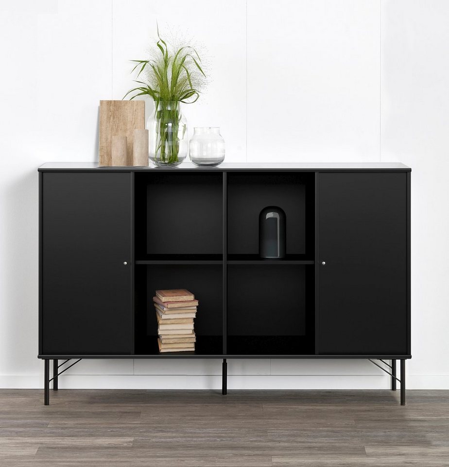 Hammel Furniture Sideboard Mistral Kubus, mit zwei Türen und Metall Füße, Breite: 136 cm von Hammel Furniture