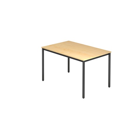 Besprechungstisch 120 x 80 Ahorn/schwarz von Hammerbacher