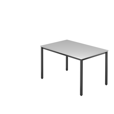 Besprechungstisch 120x80 l-grau/schwarz von Hammerbacher