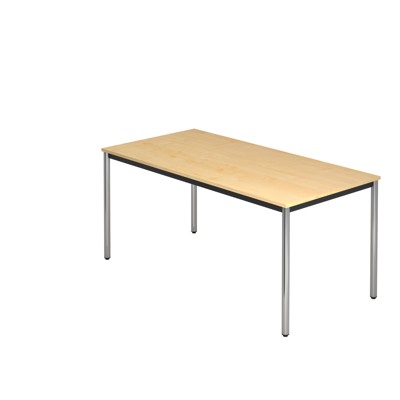 Besprechungstisch 160 x 80 Ahorn/Chrom von Hammerbacher