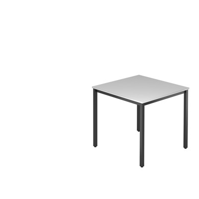 Besprechungstisch 80x 80 l-grau/schwarz von Hammerbacher