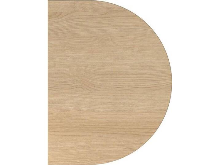 HAMMERBACHER Schreibtisch Anbautisch mit Fuß/Konsole doppelt 60x80cm Eiche/Silber von Hammerbacher