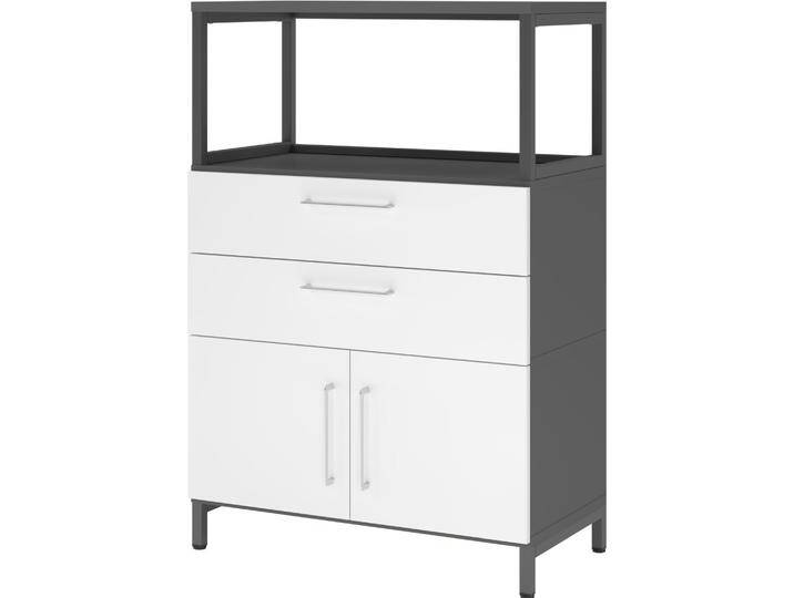 Hammerbacher, Aktenschrank, Kombischrank, 3OH, Sockel, graphit/weiss Hammerbacher, Aktenschrank, Kombischrank, 3OH, Sockel, graphit/weiss von Hammerbacher