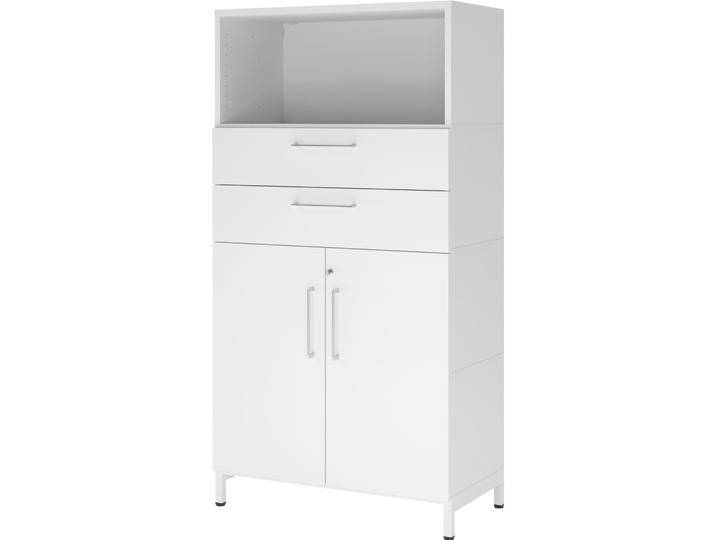 Hammerbacher, Aktenschrank, Kombischrank, 4 OH, Sockel, weiss/weiss Hammerbacher, Aktenschrank, Kombischrank, 4 OH, Sockel, weiss/weiss von Hammerbacher