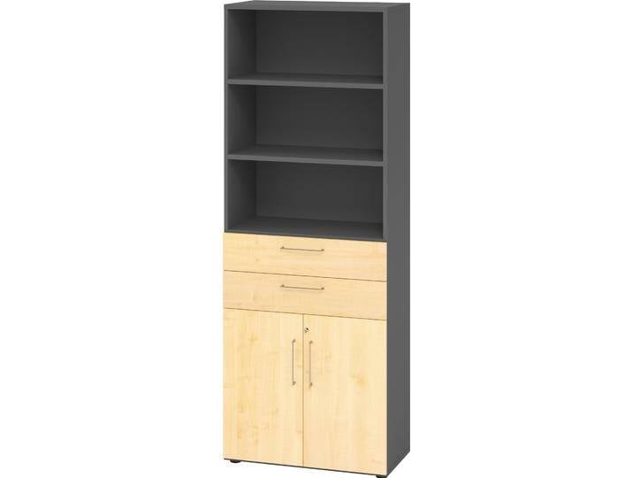 Hammerbacher, Aktenschrank, Kombischrank 6 OH 968K2 Graphit/Ahorn Hammerbacher, Aktenschrank, Kombischrank 6 OH 968K2 Graphit/Ahorn von Hammerbacher