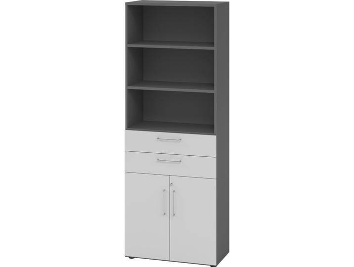 Hammerbacher, Aktenschrank, Kombischrank 6 OH 968K2 Graphit/Grau Hammerbacher, Aktenschrank, Kombischrank 6 OH 968K2 Graphit/Grau von Hammerbacher