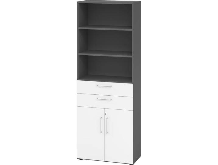 Hammerbacher, Aktenschrank, Kombischrank 6 OH 968K2 Graphit/Weiss Hammerbacher, Aktenschrank, Kombischrank 6 OH 968K2 Graphit/Weiss von Hammerbacher