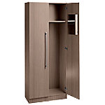 Hammerbacher Garderobenschrank Matrix Walnuss 800 x 420 x 2.004 mm von Hammerbacher