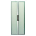 Hammerbacher Glas-Rahmentür Matrix Silber 790 x 19 x 1.840 mm 2 Stück von Hammerbacher