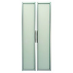 Hammerbacher Glas-Rahmentür Matrix Silber 790 x 19 x 1.840 mm von Hammerbacher