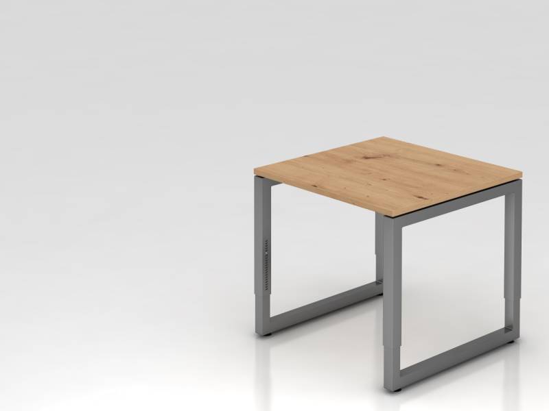 Hammerbacher R-Serie höhenverstellbarer Schreibtisch mit O-Fuß Gestell. von Hammerbacher