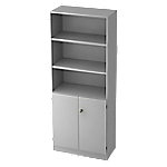 Hammerbacher Schrank 2 Fachböden Future Lichtgrau 800 x 420 x 2.004 mm von Hammerbacher