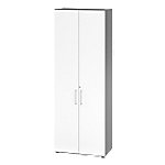 Hammerbacher Schrank V968T6/G/W/BS Grau 80 x 42 x 215,4 cm von Hammerbacher