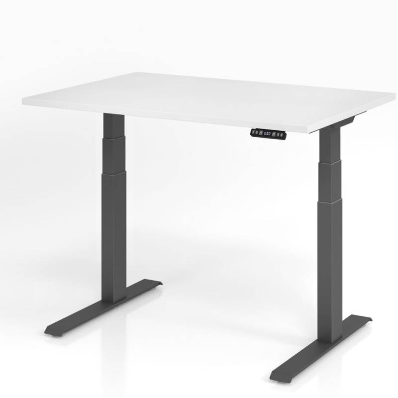 Hammerbacher Schreibtisch XDKB, elektrisch höhenverstellbar, 160-180 x 64-129 x 80cm von Hammerbacher