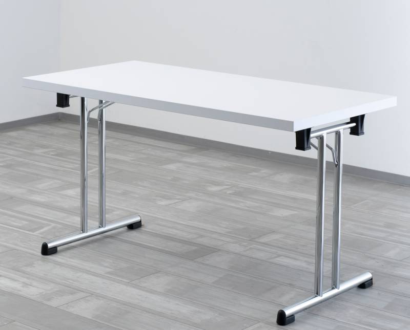 Hammerbacher Serie KL Klapptisch mit Chromgestell. von Hammerbacher