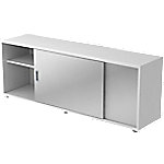 Hammerbacher Sideboard V1758S Weiß, Silber 1.600 x 400 x 596 mm von Hammerbacher