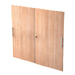 Hammerbacher Türen Matrix mit Aufbau Nussbaum 1.200 x 1.100 mm 2 Stück von Hammerbacher