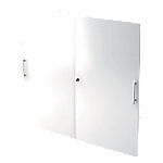 Hammerbacher Türen Matrix mit Aufbau Silber 1.200 x 1.100 mm 2 Stück von Hammerbacher