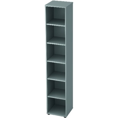 Regal Profi Grau 6 OH, 40x40x215,6mm von Hammerbacher