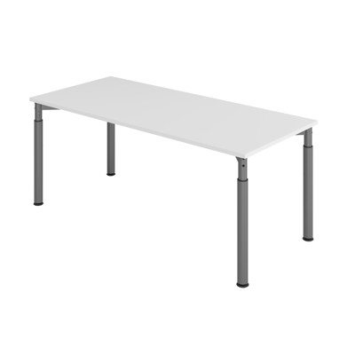 Schreibtisch 4-Fuß 1800 x 800mm Grau von Hammerbacher